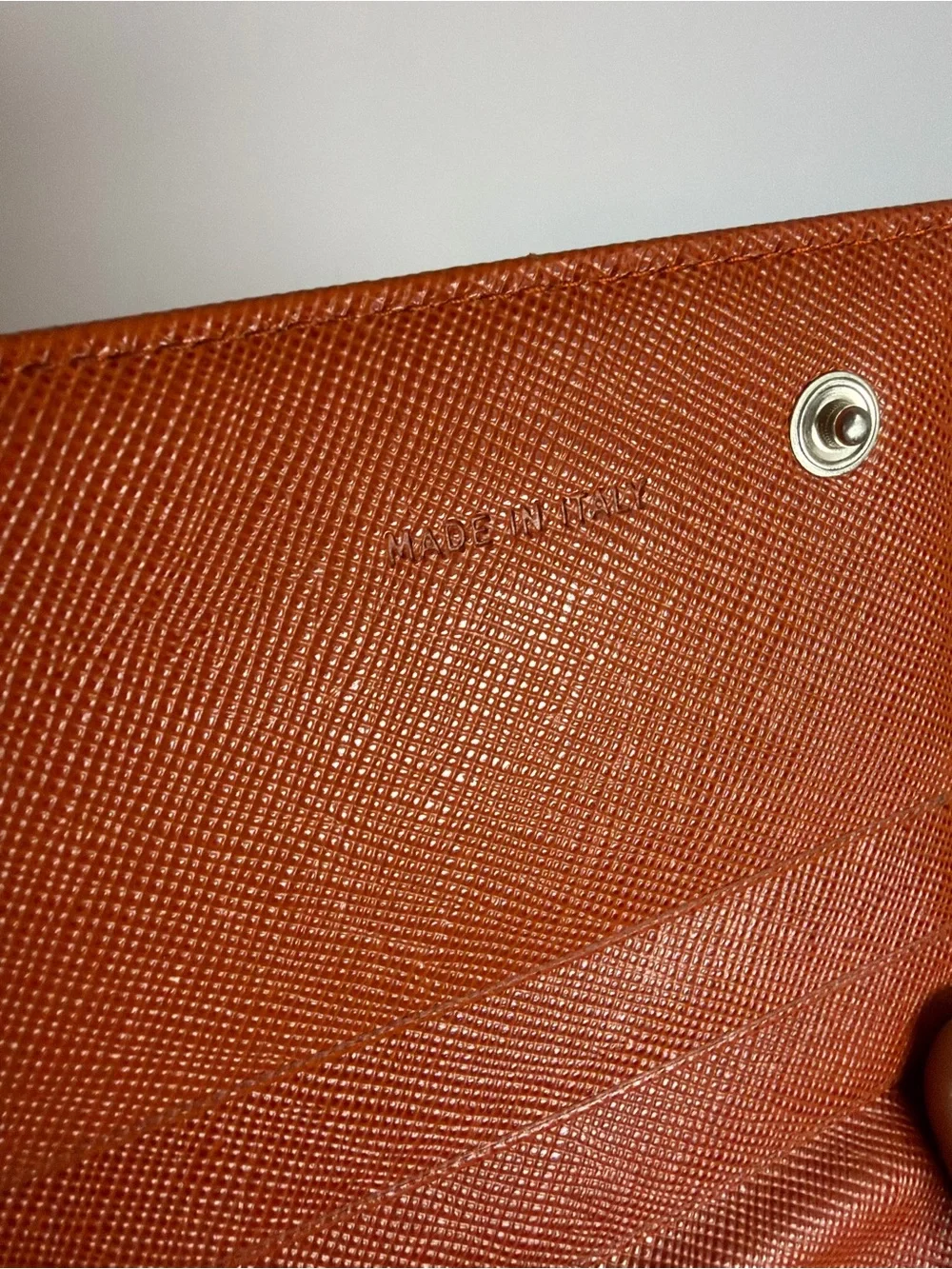 Prada Milano Orange Nylon Large Wallet